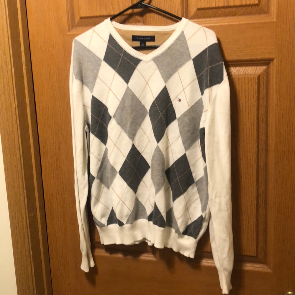 Tommy Hilfiger V-neck Argyle Sweater
